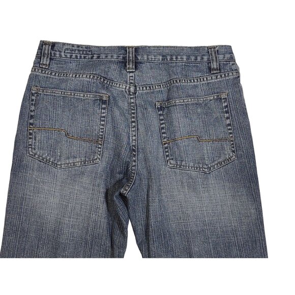 J Ferrar Mens Jeans Button Fly Wide Leg Relaxed Medium Wash Size 32x32 - Picture 7 of 7